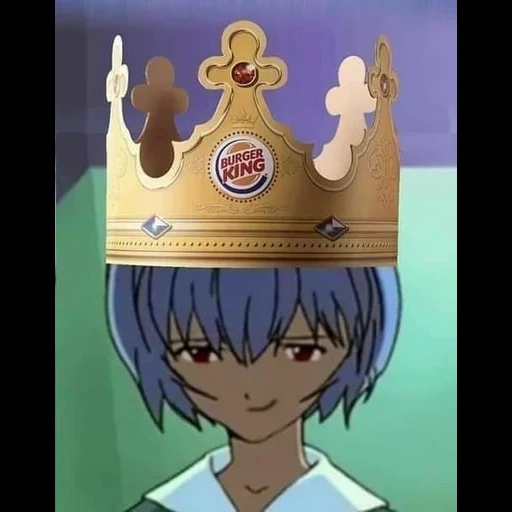 animation, ayanami ray, cartoon character, ayana merry burger king, gospel 1.11 you are not alone