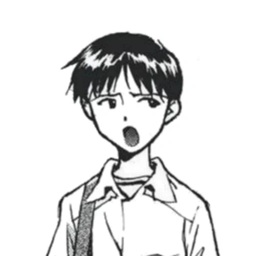 immagine, shinji ikari, schizzo shinji, disegni anime, evangelion shinji