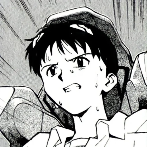 manga anime, shinji ikari, evangelion manga, evangelion shinji, evangelion shinji