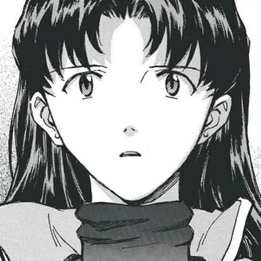 anime, manga misato, misato katsuragi, manga evangelion, evangelion misato