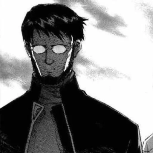 evangelion, gando ikari, karakter anime, evangelion manga, gendo ikari shinji