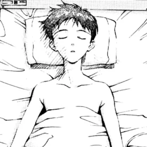 figure, anime boy, images animées, personnages d'anime, shinji ikari manga