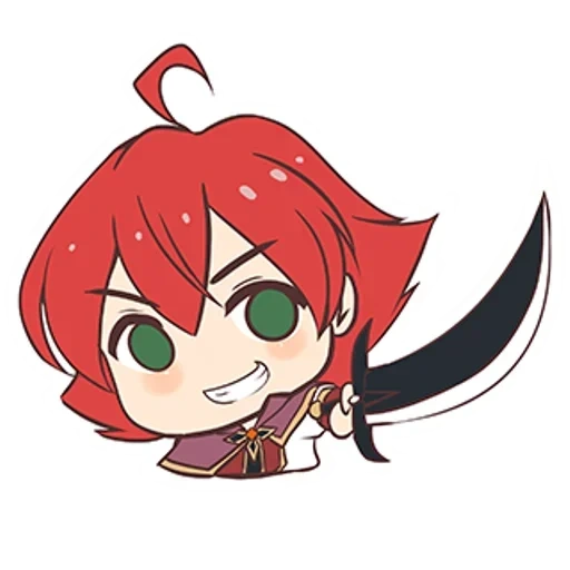 la parete rossa, arte anime, anime kuna, anime chibi, personaggio di anime