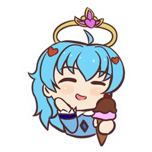 anime, acqua della parete rossa, carino anime, i personaggi degli anime, aqua konosuba chibi