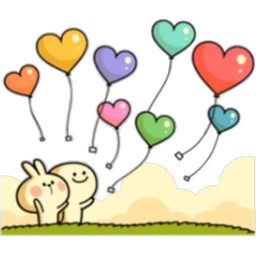 clipart, belle watsap, les cartes sont mignonnes, coeurs de dessin animé, à la saint valentin