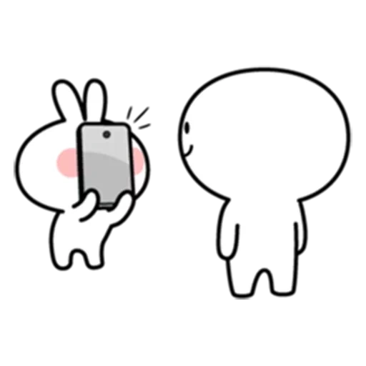 lapin, clipart, dessins kawaii, les dessins sont mignons, les illustrations sont mignonnes