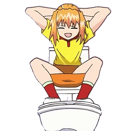 anime, la toilette, anime disgustoso, i personaggi degli anime