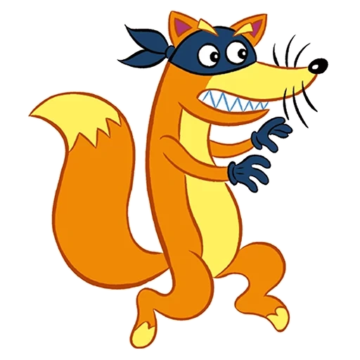 rogue, croil drawing, a crook without a background, swiper fox without background, dasha traveler zhulik fox