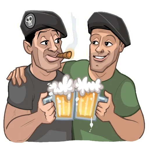 status, the male, beer illustration, soldier beer art