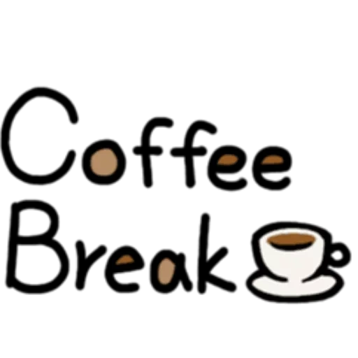 kopi, kopi, cangkir kopi, logo coffee break
