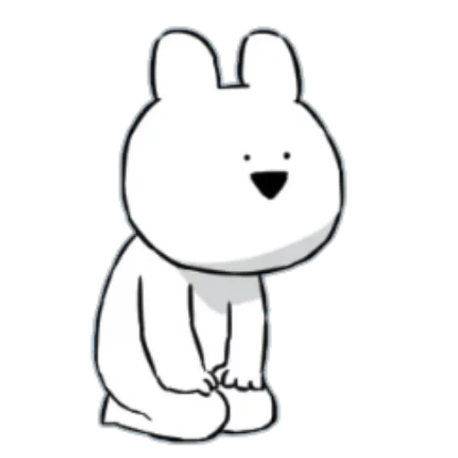 cat, line, a toy, the drawings are cute, fluffy bear and rabbit kavai gifs