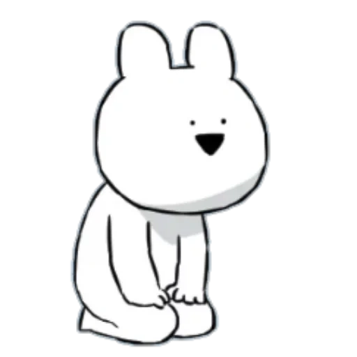 cats, line, jouets, les motifs sont mignons, fluffy bear and rabbit kawai gif