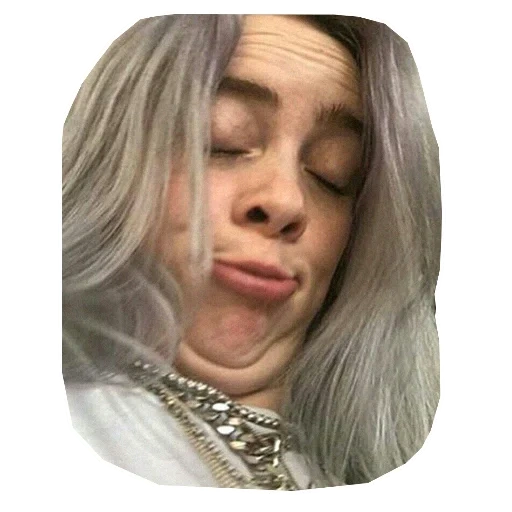 billy ailish, billie eilish, billy alish non si trucca, billy alish fa una smorfia, billy alish bionda