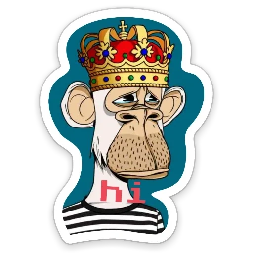 roi, humain, dessin pour enfants, club de yacht singe ennuyeux, club de yacht de singe ennuyé nft
