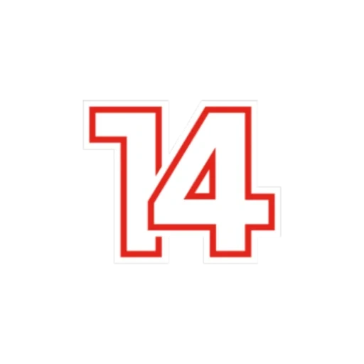 trevas, número 4, logotipo, o estêncil de números, 4 estênceis são vermelhos