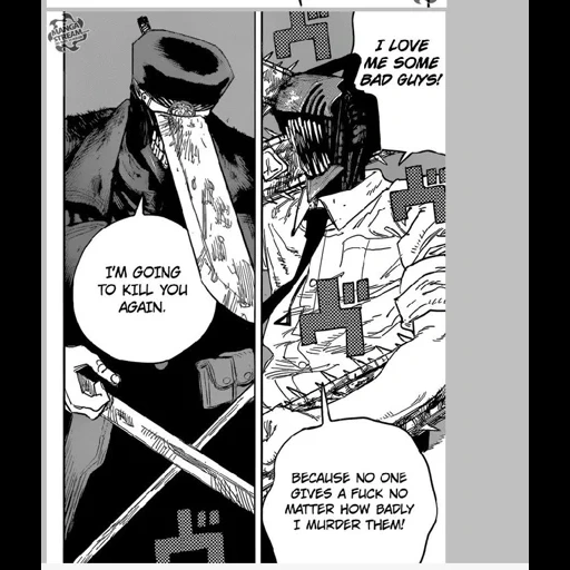 manga, una persona, man de motosierra tsyangsi, manga hombre de una motosierra, páginas manga man chainsaw