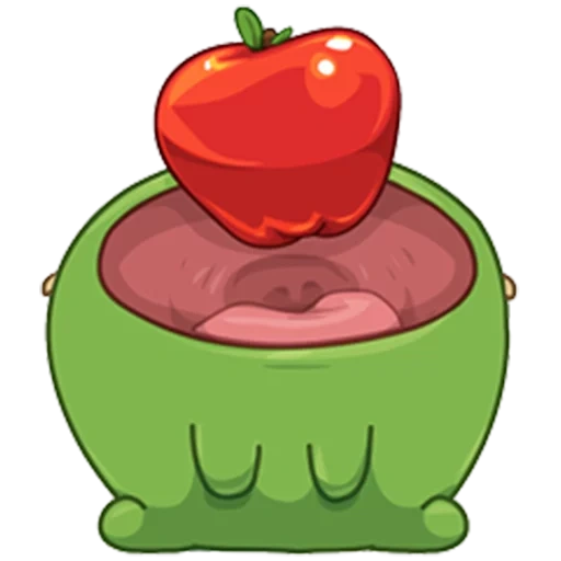 hatch, яблоко, коллекция ов, зеленое яблоко, иллюстрация еда