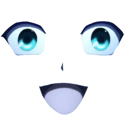 les yeux de gachi, les yeux de l'anime, yeux bleus, bouche des yeux d'anime, les yeux de la vie de la gacha