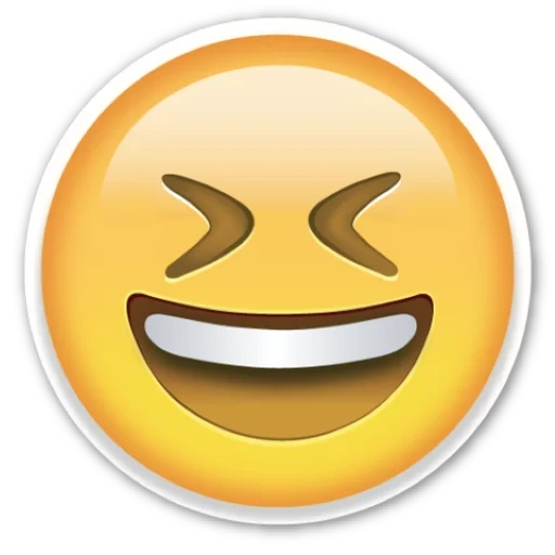 emoji, emoji, emoji is very interesting, look cheerful, strong smile emoji with transparent background