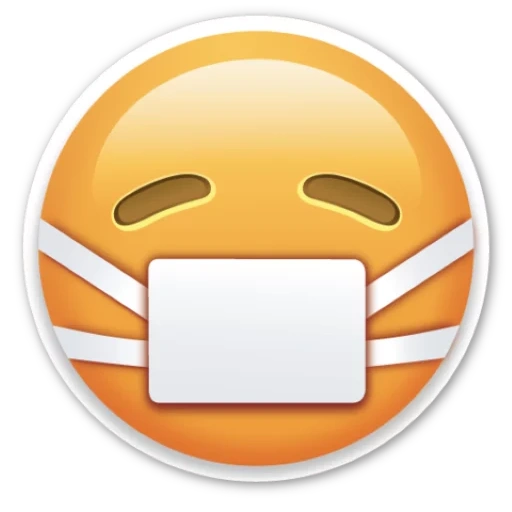 testo del testo, emoticon di emoticon, maschera per faccino sorridente, emoticon di emoticon, emoticon maschera medica