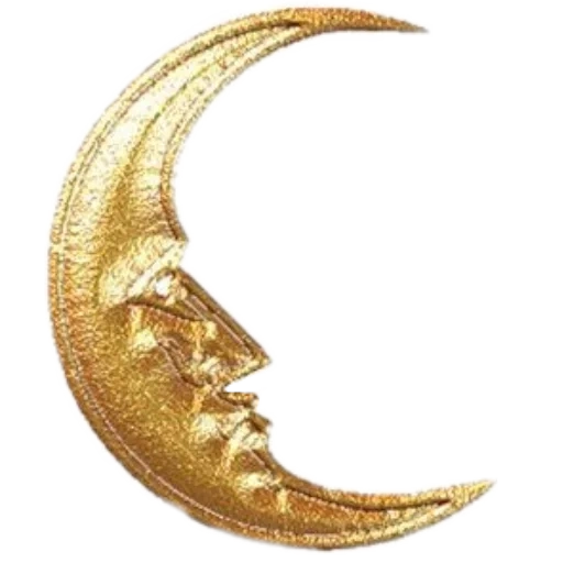 moon gold, полумесяц луна, goblincore ожерелье, луна прозрачном фоне, полумесяц прозрачном фоне