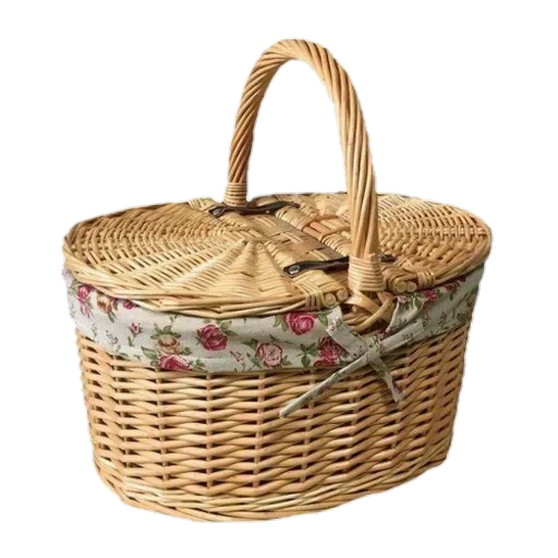 picnic basket, плетеная корзина, плетеная корзинка, большая плетеная корзина, корзина плетеная крышкой