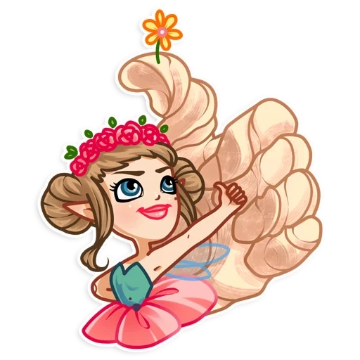 fairy, fairy chute, fairy donat, fairy fairy sticker