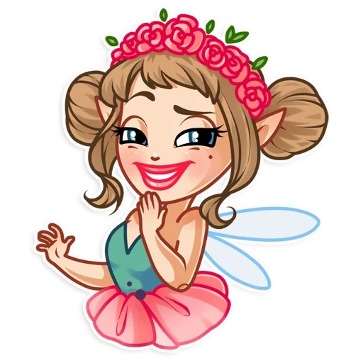 fairy, girl, fairy chute, fairy sticker