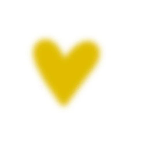 heart, huang heart, expression en forme de cœur, symbole du cœur, en forme de cœur jaune