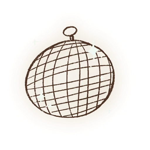 ball, disco ball, the icon of the discoshar, disco ball outline icons, hm wire basket gold