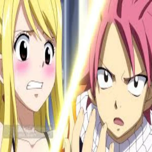 lucy natsu, lucy fairy tail, queue de fée natsu lucy, anime tail fairy natsu lucy, anime fairy tail saison 1 natsu