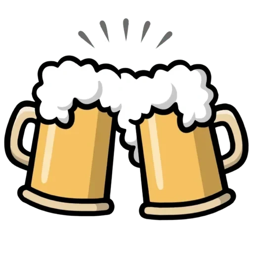 vettore di birra, tazza di birra, birra clipart, emoji fallout, vettore della tazza di birra