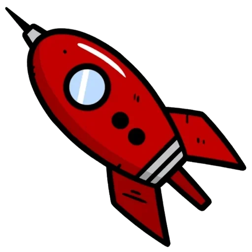 die rakete, cartoon rocket, cartoon rocket, follaut rakete logo