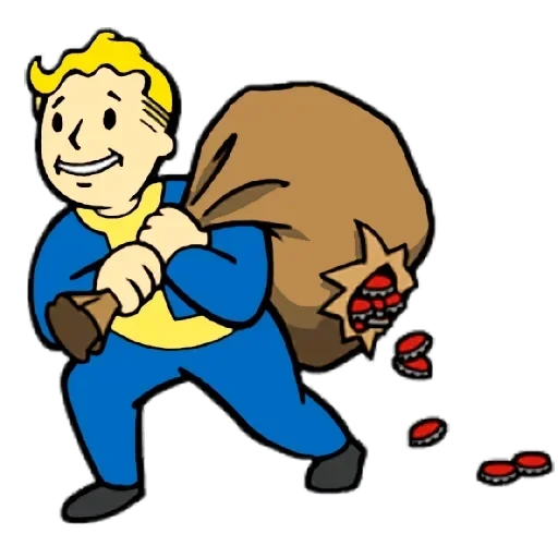 fallout, vault boy, fallout vault, radiation boy, pickpocket follaut