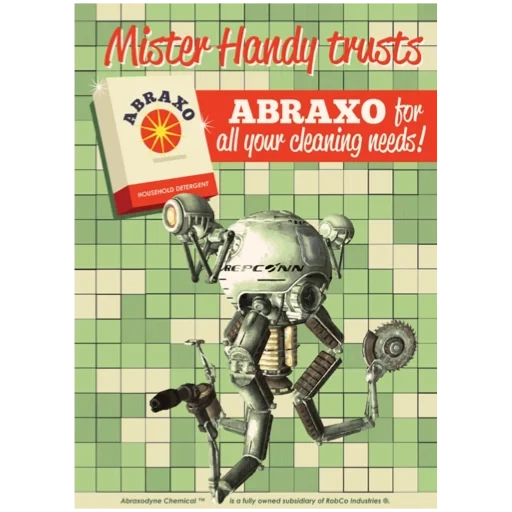 fallut robot, robot help fallut, fallut robot mr handy, fallut mr assistant, mr handy fallout posters