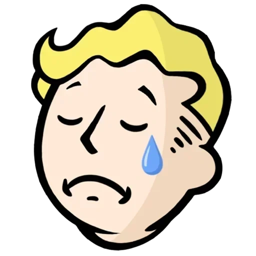 fallout, emogi frout, rayonnement d'expression, emballage émoticône
