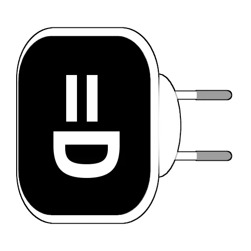 the icon of the outlet, icon connect, mdi icon outlet, fork icon icon, black background charger icon