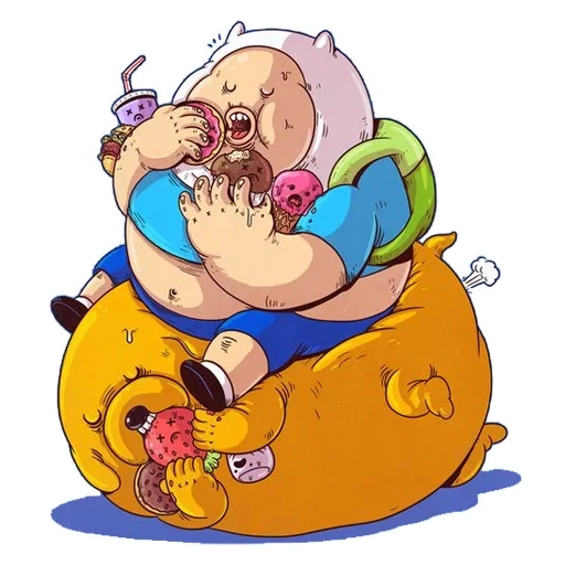 triton, fat people, fat characters, fat characters, cartoon pears