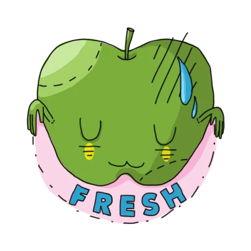 anime, fruit, apple, plants, apple character