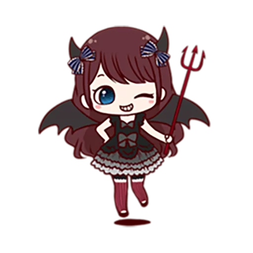 red cliff, red cliff demon, red cliff character, gacha os 2020 creativity, gacha life demon girl