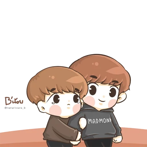 медиа твиты, bts vkook чиби, чибики exo чанель, chanbaek fanart 2019, exo чиби чанель бэкхен