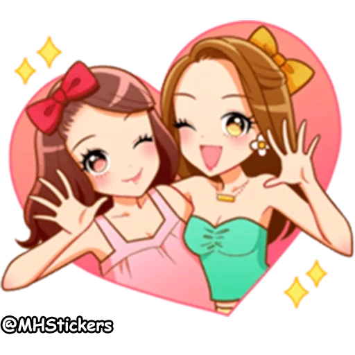 amicizia, 2 ragazze, l'idolmaster, app per ragazze