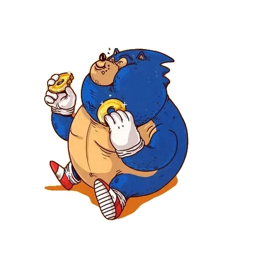 пак, fat sonic, толстый соник, sonic the hedgehog