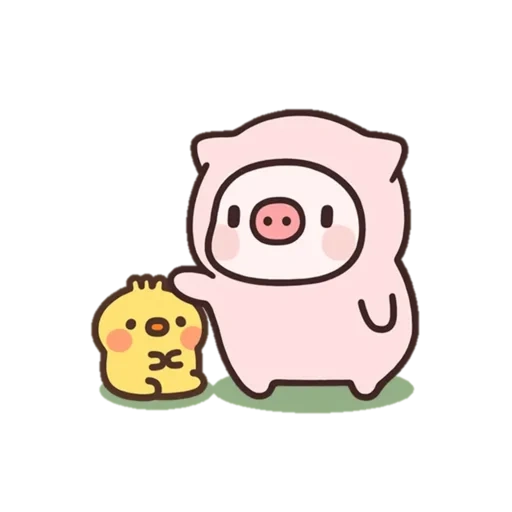 clipart, kawaii srisovka, diy stickers pig