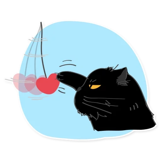кот, кошки, черный кот, иллюстрация кот, иллюстрация кошка