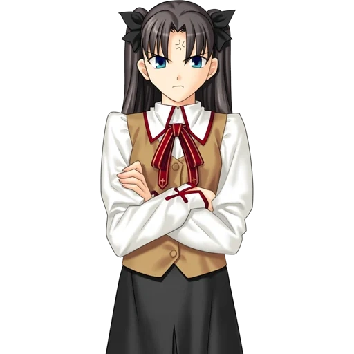 tohsaka, rin tosaka, tosaka rin, schicksal/aufenthalt nacht, rin tosaka visuelle novelle