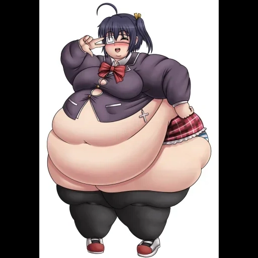 anime, mûrier gras, anime, fonds d'animation épaissis, anime fat girl