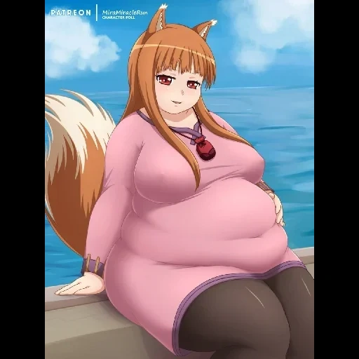 аниме, аниме 16, fat trinity fate, fat anime girls stuffing до после