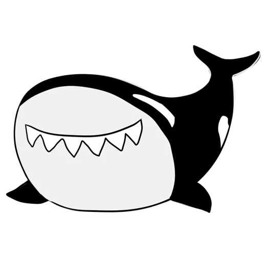 hiu, hiu itu hitam, hiu itu putih hitam, hiu itu putih besar, gambar vektor hiu