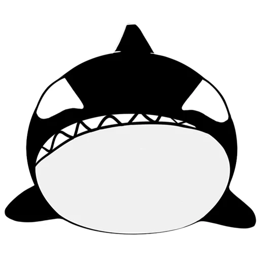 shark, sperm whale, killer whale k a, shark profile, shark sticker
